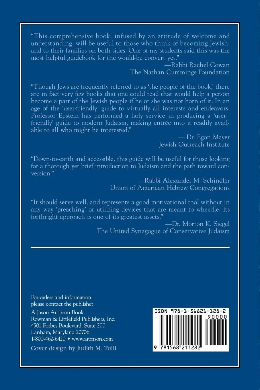 Rückseite: 9781568211282 | Conversion to Judaism | A Guidebook | Lawrence J. Epstein | Buch