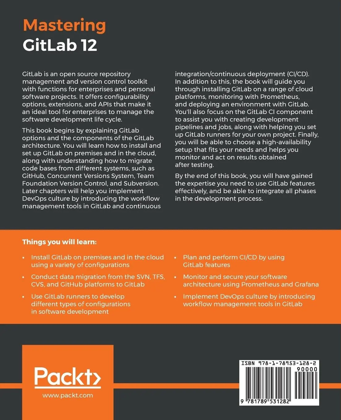 Rückseite: 9781789531282 | Mastering GitLab 12 | Joost Evertse | Taschenbuch | Englisch | 2019