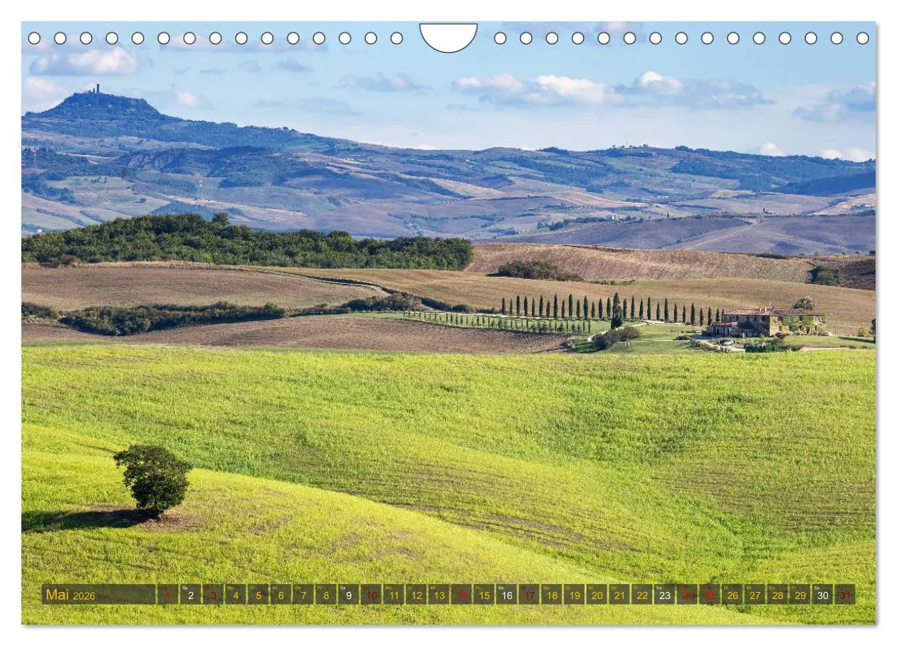 Bild: 9783457751282 | Faszination Toskana (Wandkalender 2026 DIN A4 quer), CALVENDO...
