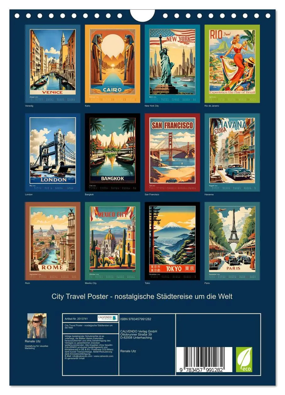 Bild: 9783457991282 | City Travel Poster - nostalgische Städtereise um die Welt...