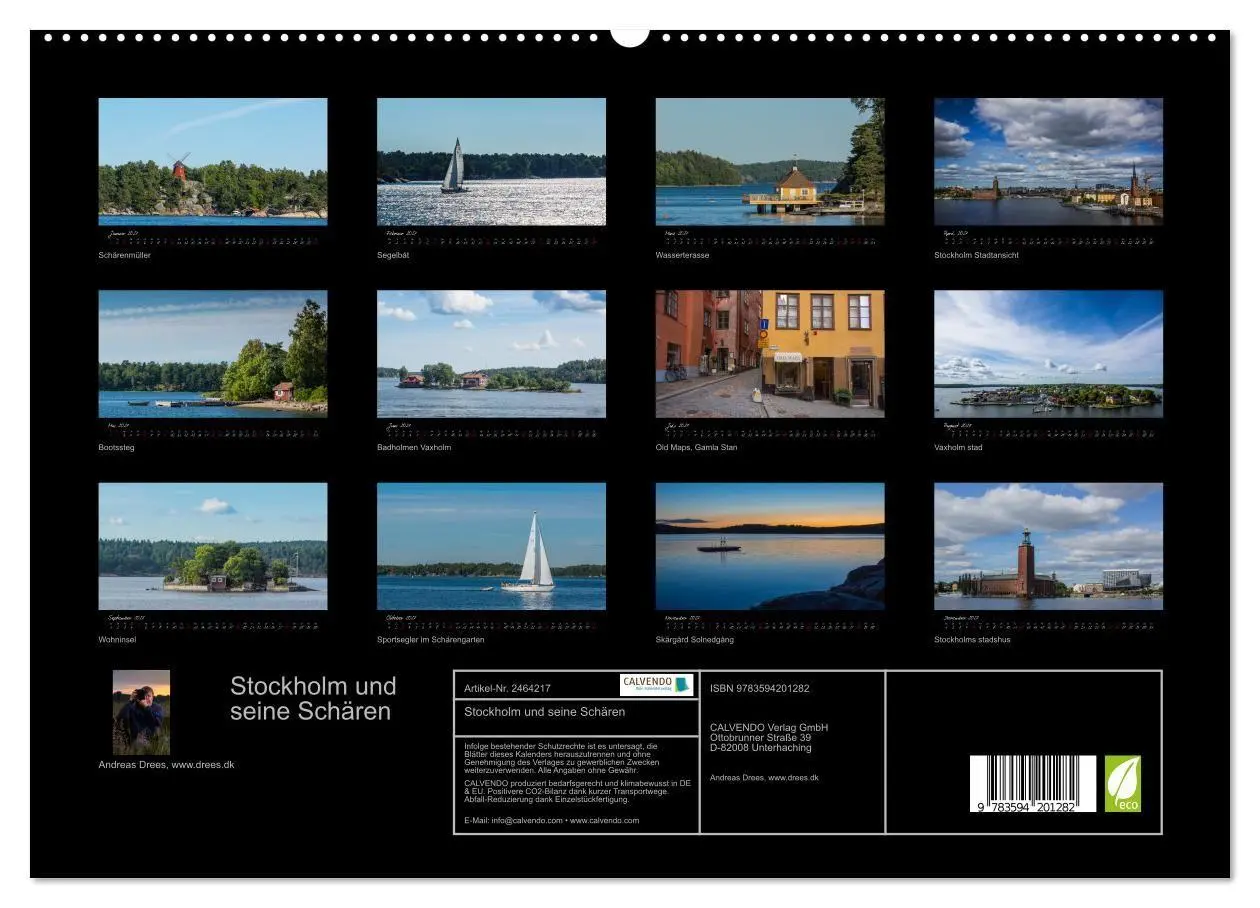 Bild: 9783594201282 | Stockholm und seine Schären (hochwertiger Premium Wandkalender 2027...