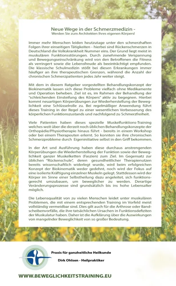 Bild: 9783982521282 | Schmerzfrei durch Biokinematik | Dirk Ohlsen | Taschenbuch | Deutsch