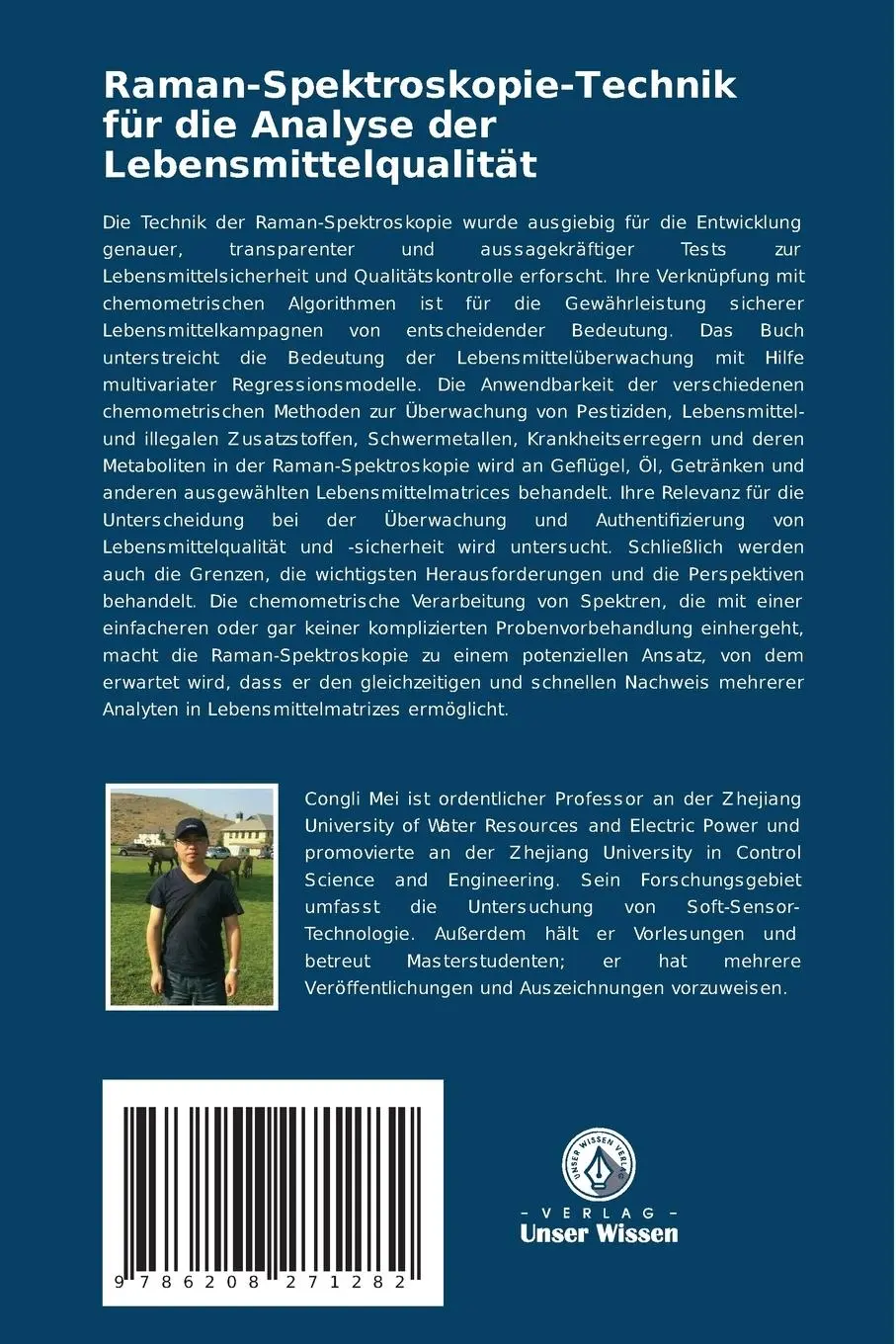 Rückseite: 9786208271282 | Raman-Spektroskopie-Technik für die Analyse der Lebensmittelqualität