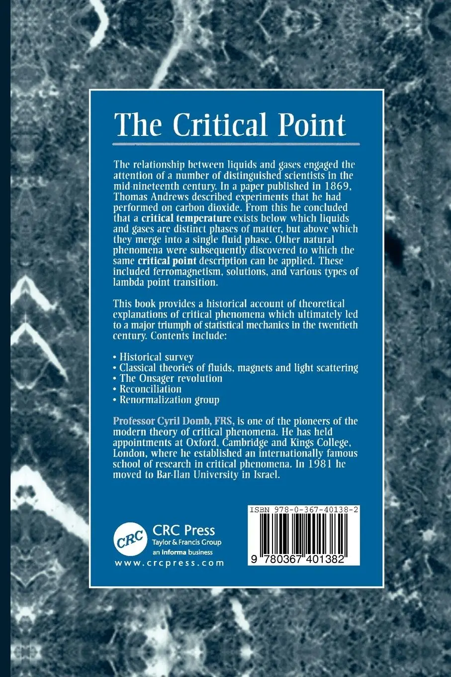 Rückseite: 9780367401382 | The Critical Point | C. Domb | Taschenbuch | Englisch | 2019