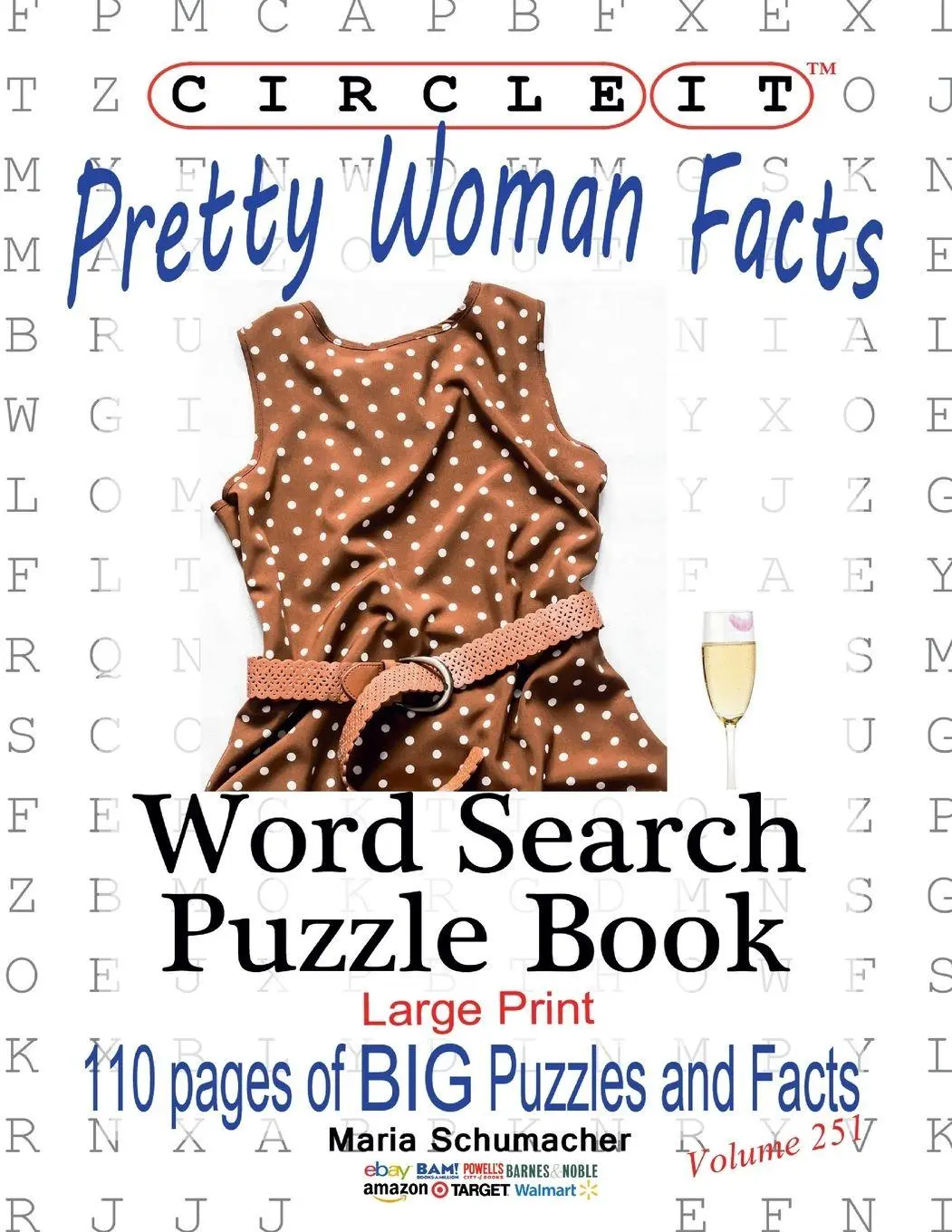 Cover: 9781950961382 | Circle It, Pretty Woman Facts, Word Search, Puzzle Book | Llc (u. a.)