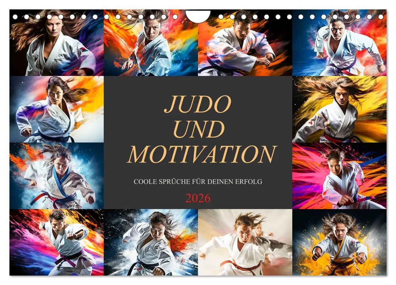 Cover: 9783457361382 | Judo und Motivation (Wandkalender 2026 DIN A4 quer), CALVENDO...