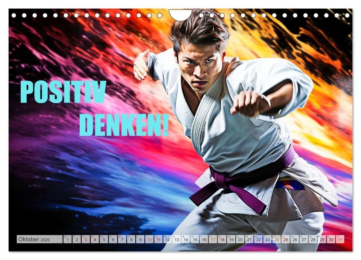 Bild: 9783457361382 | Judo und Motivation (Wandkalender 2026 DIN A4 quer), CALVENDO...