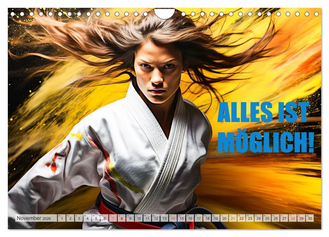 Bild: 9783457361382 | Judo und Motivation (Wandkalender 2026 DIN A4 quer), CALVENDO...