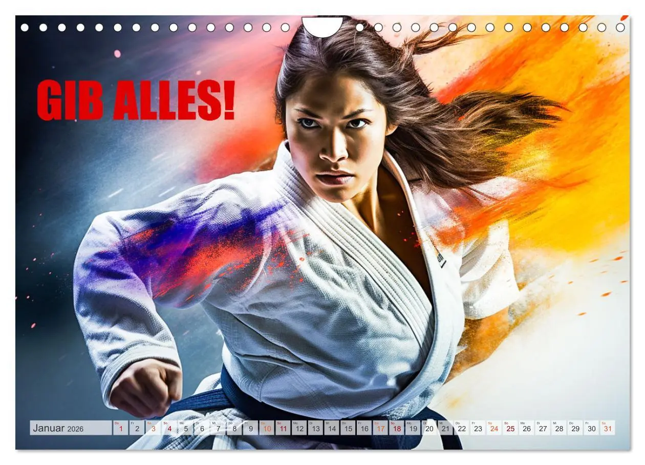 Bild: 9783457361382 | Judo und Motivation (Wandkalender 2026 DIN A4 quer), CALVENDO...