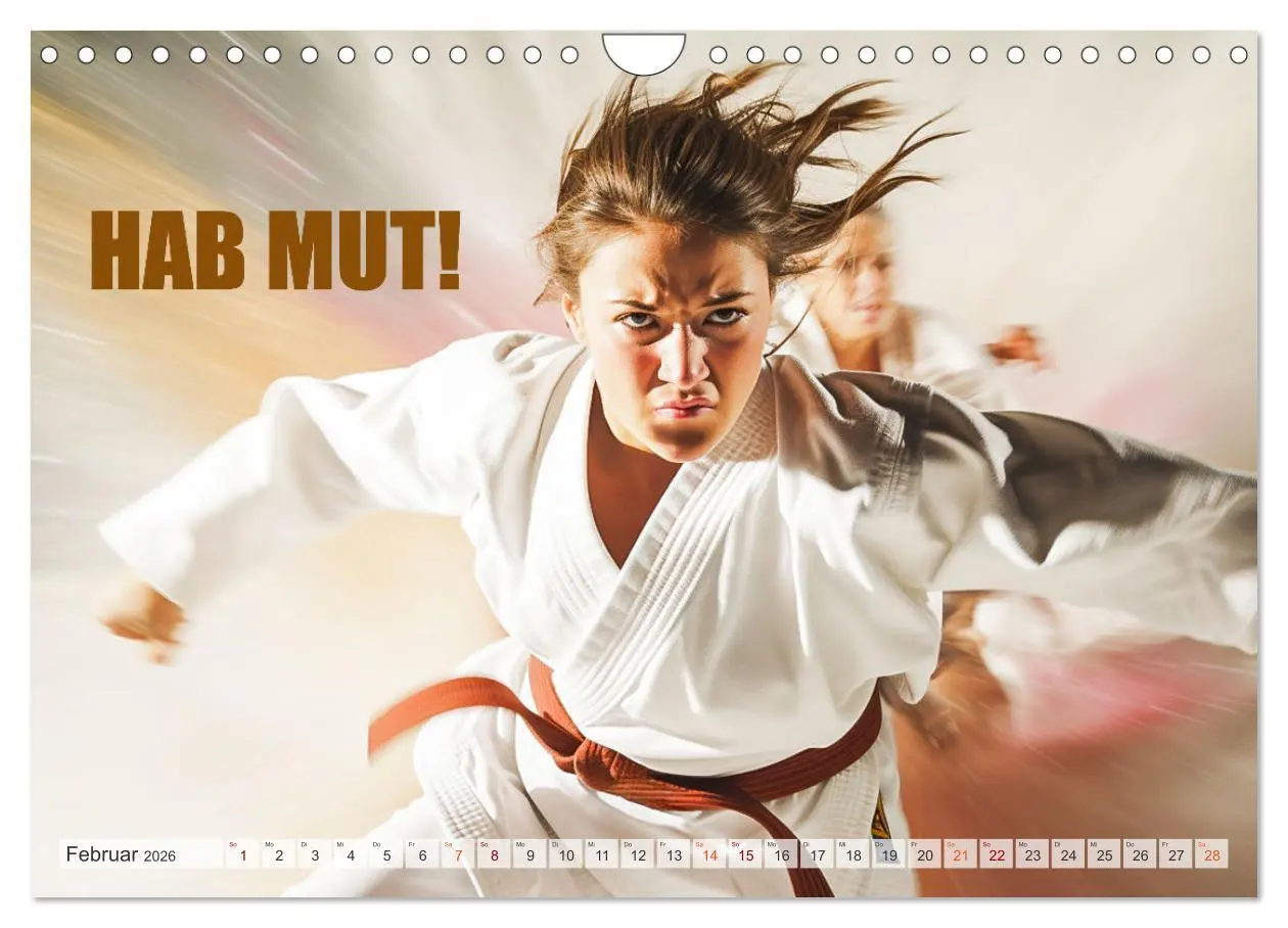 Bild: 9783457361382 | Judo und Motivation (Wandkalender 2026 DIN A4 quer), CALVENDO...