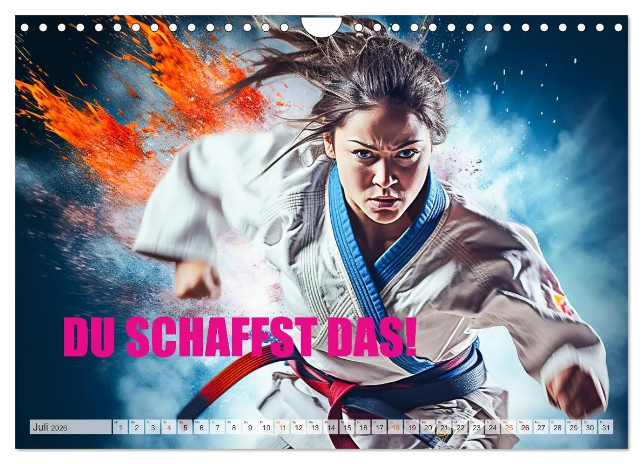 Bild: 9783457361382 | Judo und Motivation (Wandkalender 2026 DIN A4 quer), CALVENDO...
