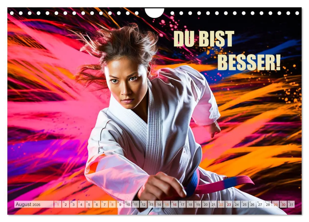 Bild: 9783457361382 | Judo und Motivation (Wandkalender 2026 DIN A4 quer), CALVENDO...
