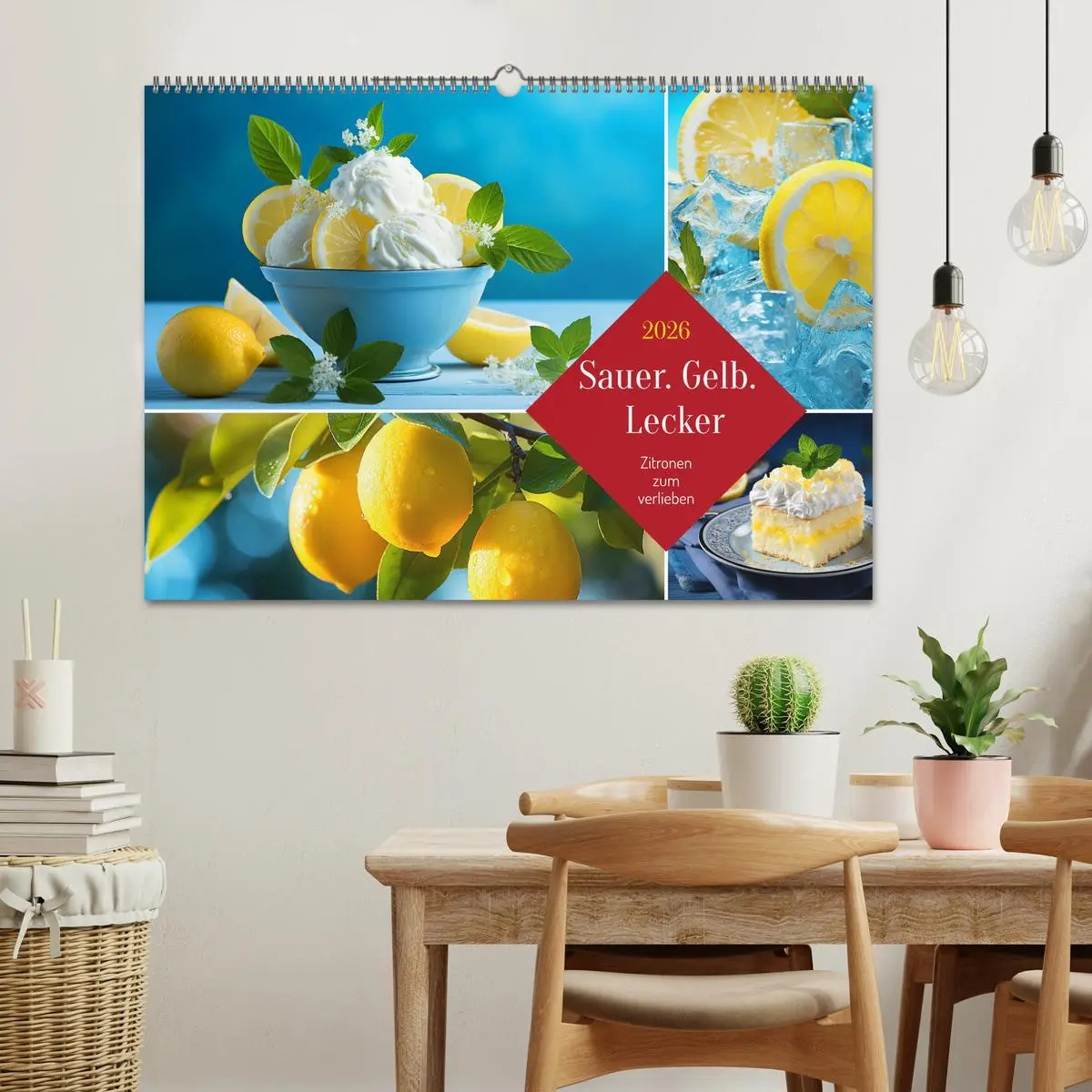 Bild: 9783457501382 | Sauer Gelb Lecker (Wandkalender 2026 DIN A2 quer), CALVENDO...