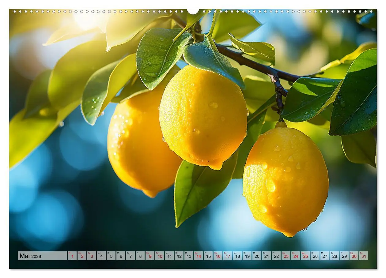 Bild: 9783457501382 | Sauer Gelb Lecker (Wandkalender 2026 DIN A2 quer), CALVENDO...