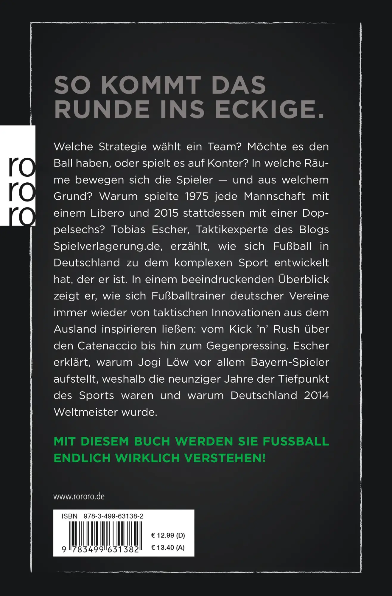 Rückseite: 9783499631382 | Vom Libero zur Doppelsechs | Tobias Escher | Taschenbuch | 320 S.