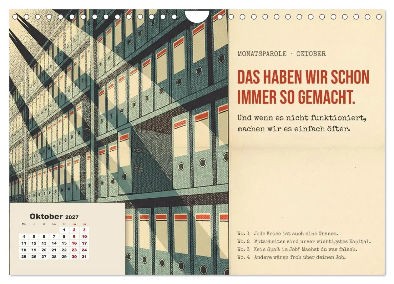 Bild: 9783594361382 | Aushalten. Durchhalten. Maul halten. (Wandkalender 2027 DIN A4...