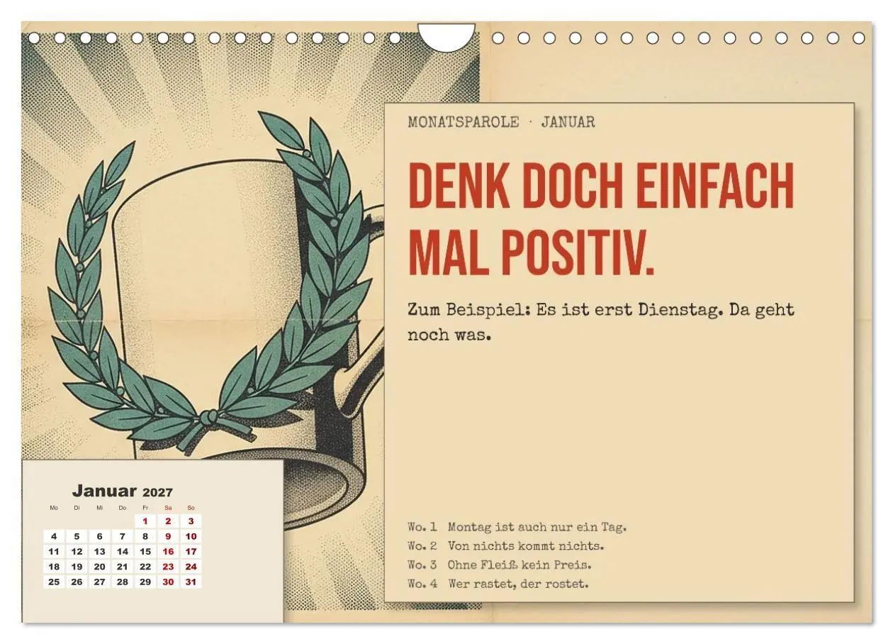 Bild: 9783594361382 | Aushalten. Durchhalten. Maul halten. (Wandkalender 2027 DIN A4...