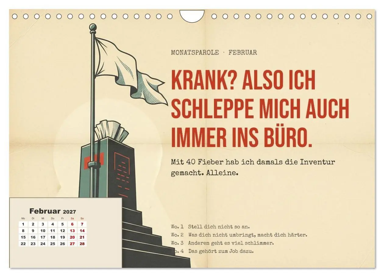 Bild: 9783594361382 | Aushalten. Durchhalten. Maul halten. (Wandkalender 2027 DIN A4...