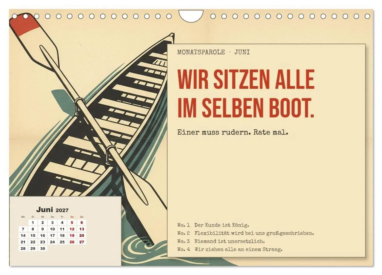 Bild: 9783594361382 | Aushalten. Durchhalten. Maul halten. (Wandkalender 2027 DIN A4...