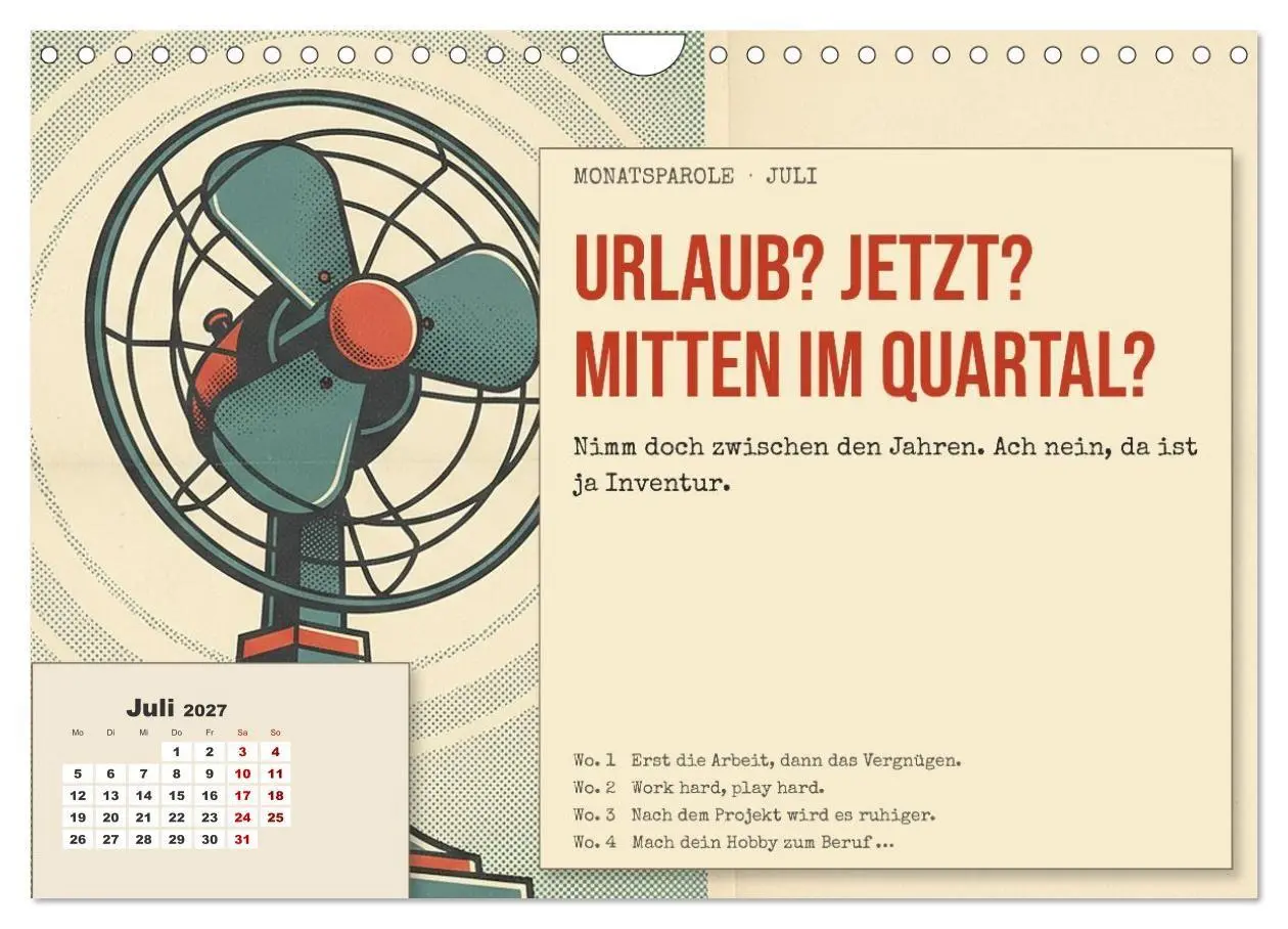 Bild: 9783594361382 | Aushalten. Durchhalten. Maul halten. (Wandkalender 2027 DIN A4...