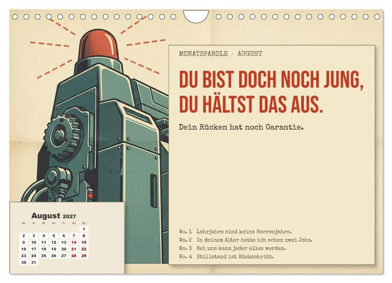 Bild: 9783594361382 | Aushalten. Durchhalten. Maul halten. (Wandkalender 2027 DIN A4...