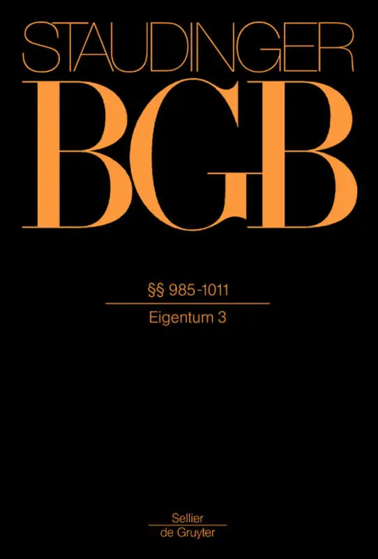 Cover: 9783805911382 | §§ 985-1011 | Eigentum 3 | Karl-Heinz Gursky | Buch | XI | Deutsch