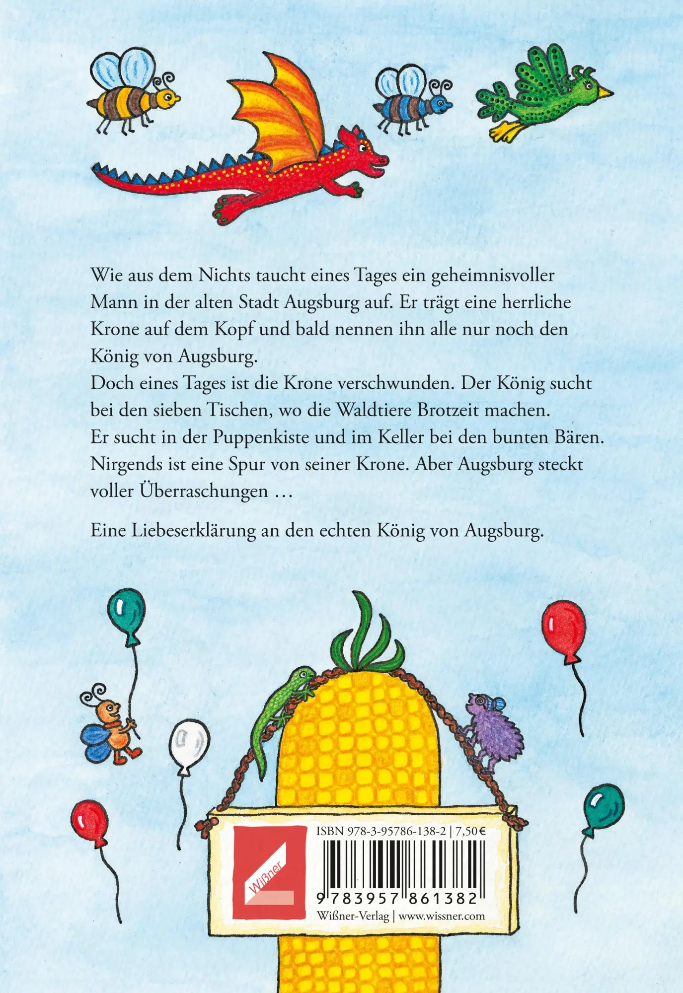 Rückseite: 9783957861382 | Der König von Augsburg | Madlen Kristina Müller | Taschenbuch | 32 S.