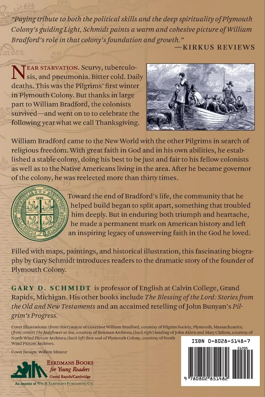 Rückseite: 9780802851482 | William Bradford | Plymouth's Faithful Pilgrim | Gary D Schmidt | Buch