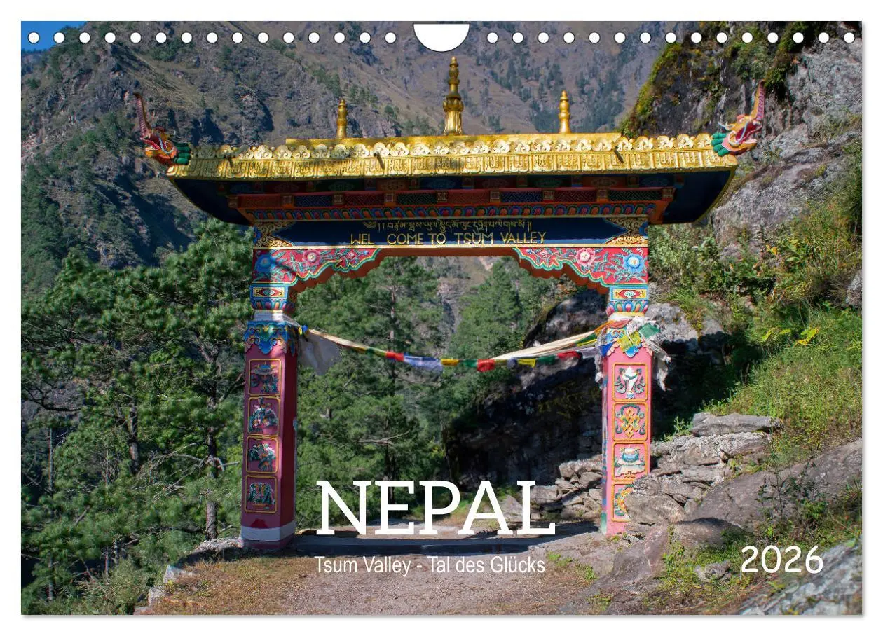 Cover: 9783457351482 | Nepal Tsum Valley - Tal des Glücks (Wandkalender 2026 DIN A4 quer),...