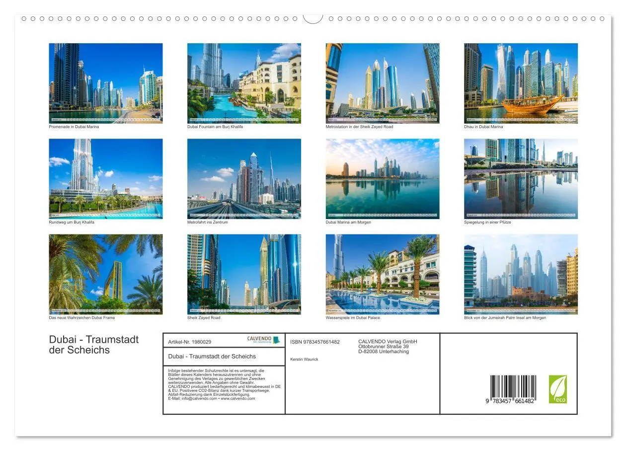 Bild: 9783457661482 | Dubai - Traumstadt der Scheichs (hochwertiger Premium Wandkalender...