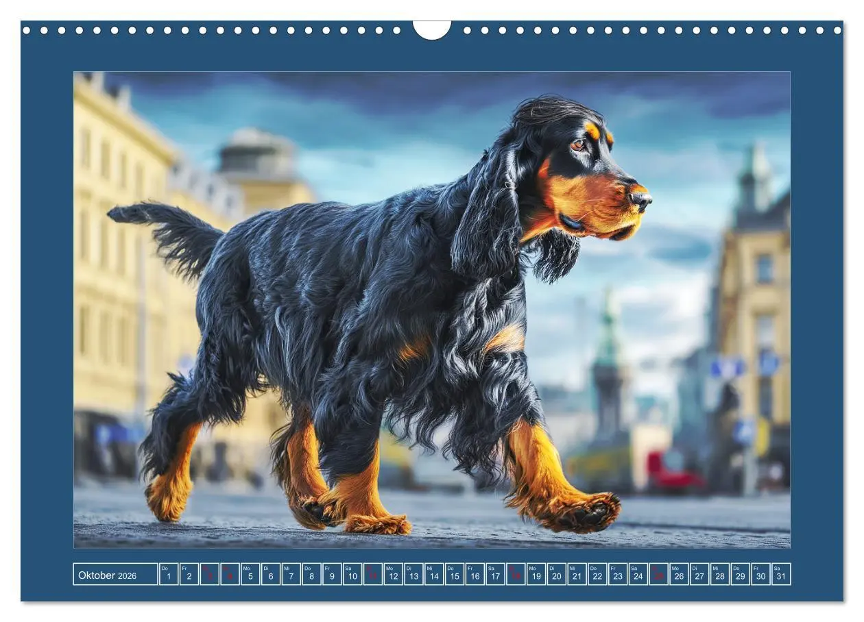 Bild: 9783457801482 | Gordon Setter. Edle Seelen in der Natur (Wandkalender 2026 DIN A3...