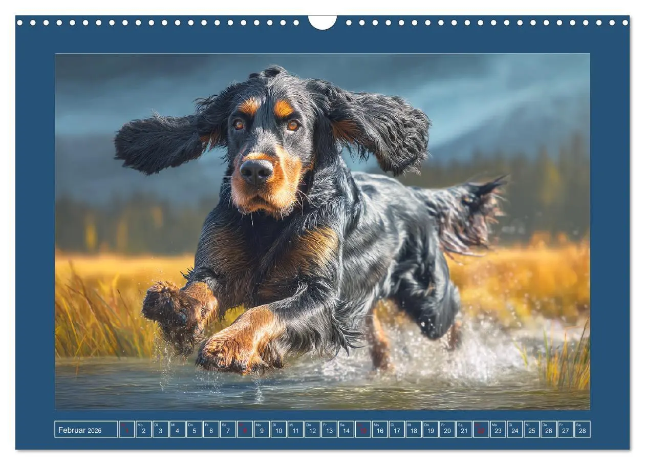 Bild: 9783457801482 | Gordon Setter. Edle Seelen in der Natur (Wandkalender 2026 DIN A3...