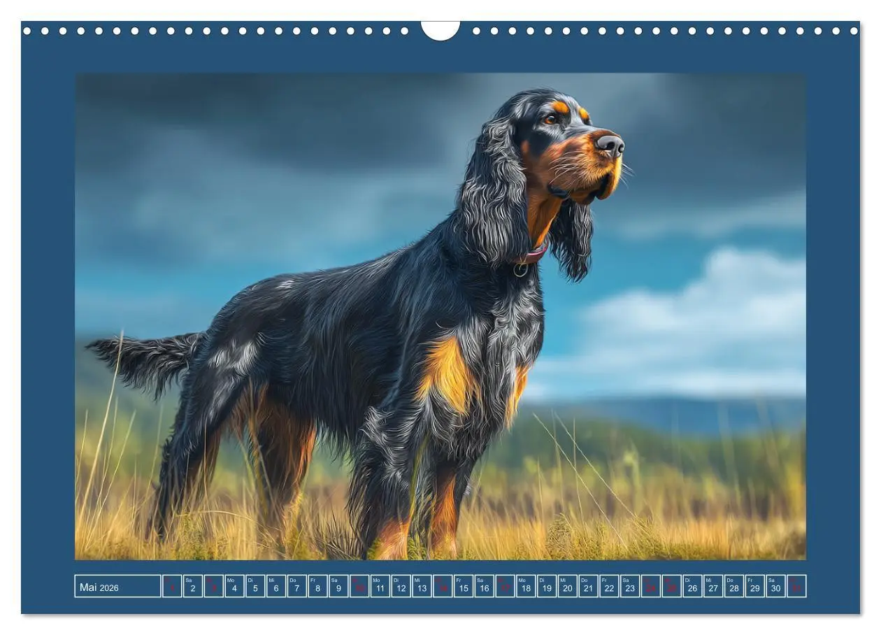 Bild: 9783457801482 | Gordon Setter. Edle Seelen in der Natur (Wandkalender 2026 DIN A3...