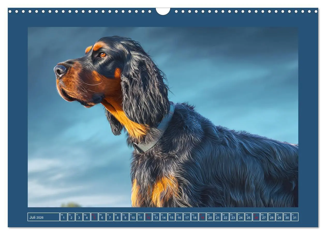 Bild: 9783457801482 | Gordon Setter. Edle Seelen in der Natur (Wandkalender 2026 DIN A3...