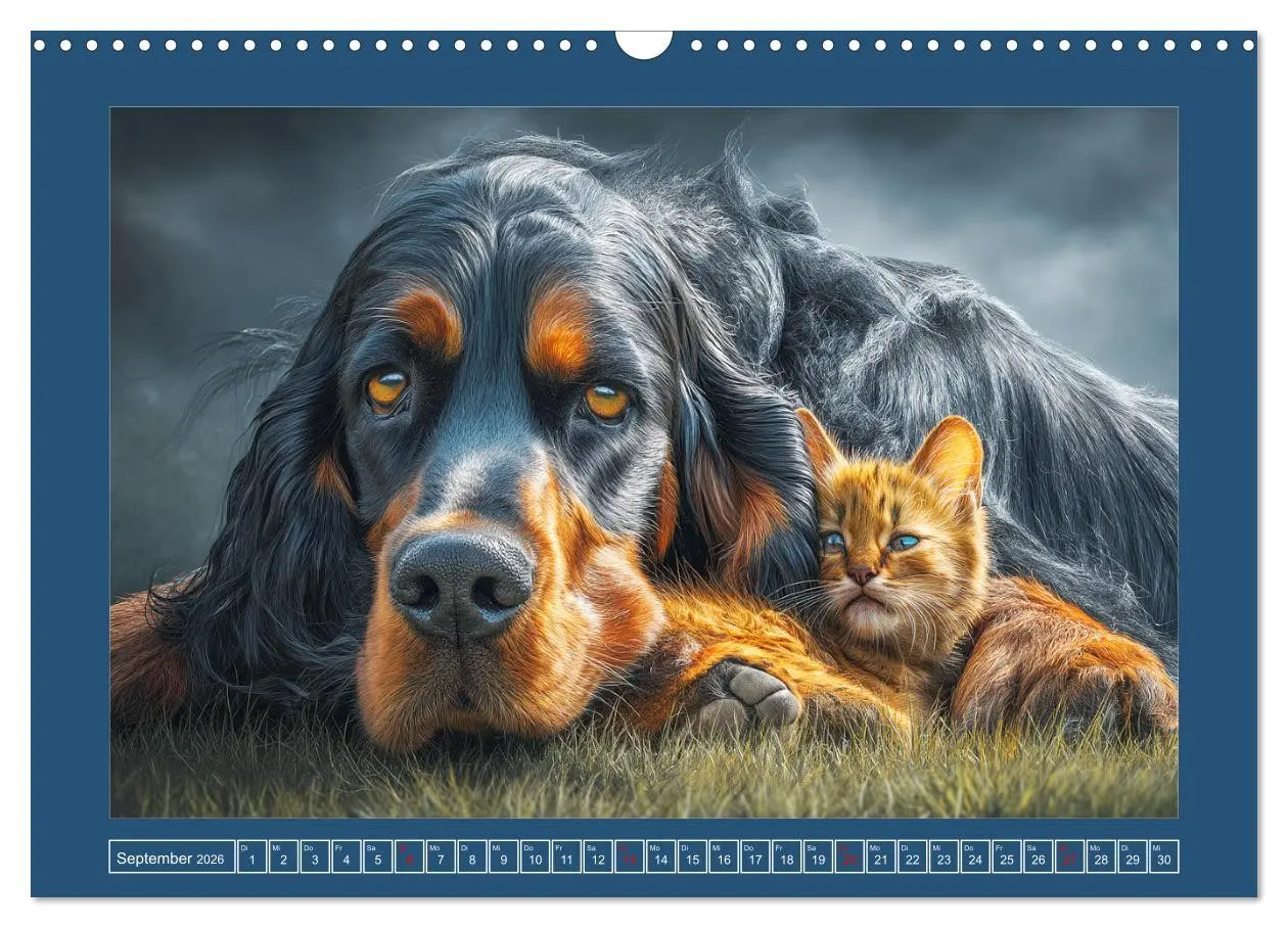 Bild: 9783457801482 | Gordon Setter. Edle Seelen in der Natur (Wandkalender 2026 DIN A3...