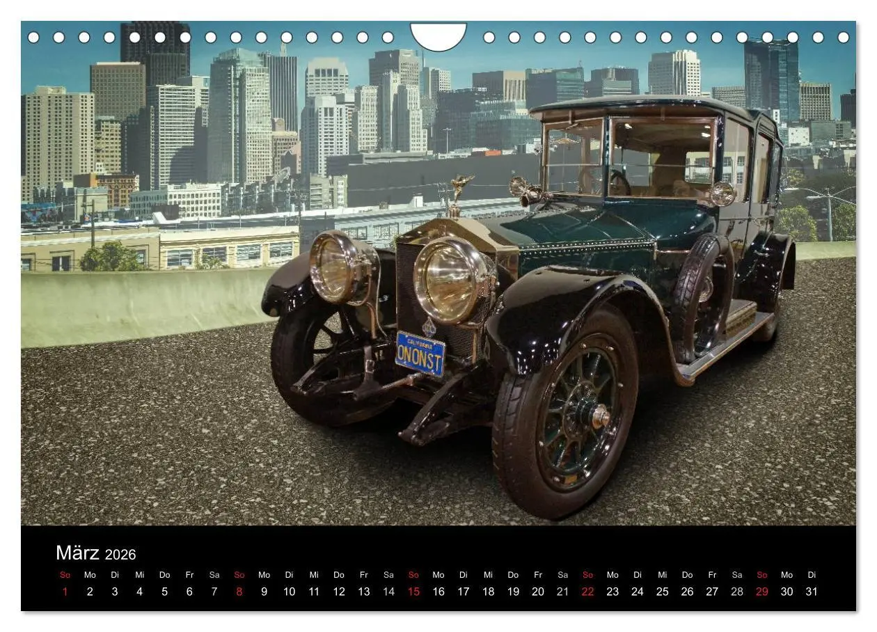 Bild: 9783516061482 | Oldtimer-Kunst (Wandkalender 2026 DIN A4 quer), CALVENDO...