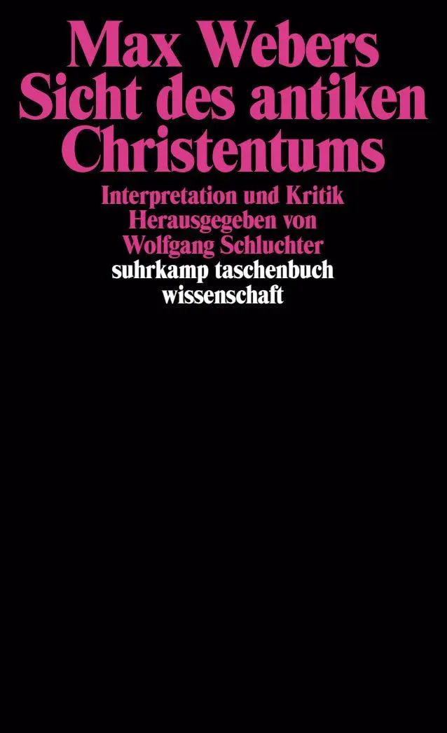 Cover: 9783518281482 | Max Webers Sicht des antiken Christentums | Interpretation und Kritik