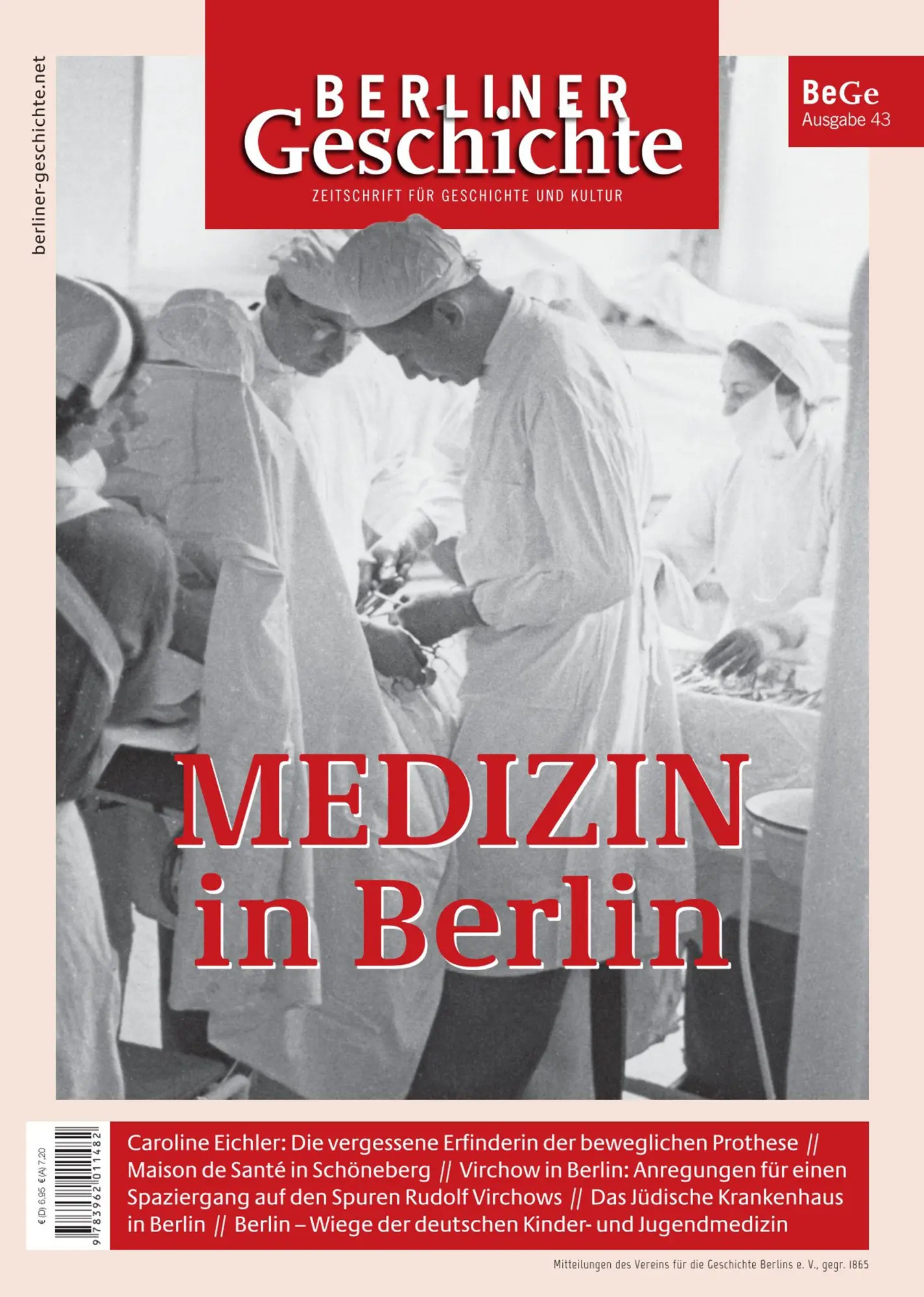 Cover: 9783962011482 | Berliner Geschichte - Zeitschrift für Geschichte und Kultur 43 | V.