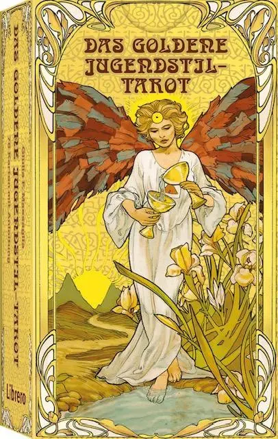 Cover: 9789464991482 | Das Jugendstil Tarot | Luxusausgabe in Goldfolie | Giulia Massaglia