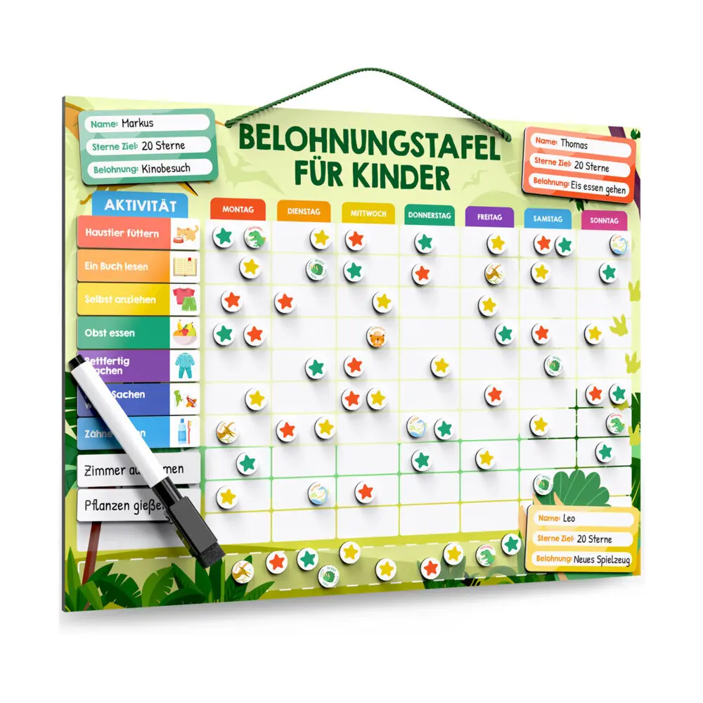 Cover: 4270004291582 | Belohnungstafel für Kinder: Dinosaurier Edition | Karton | 291582