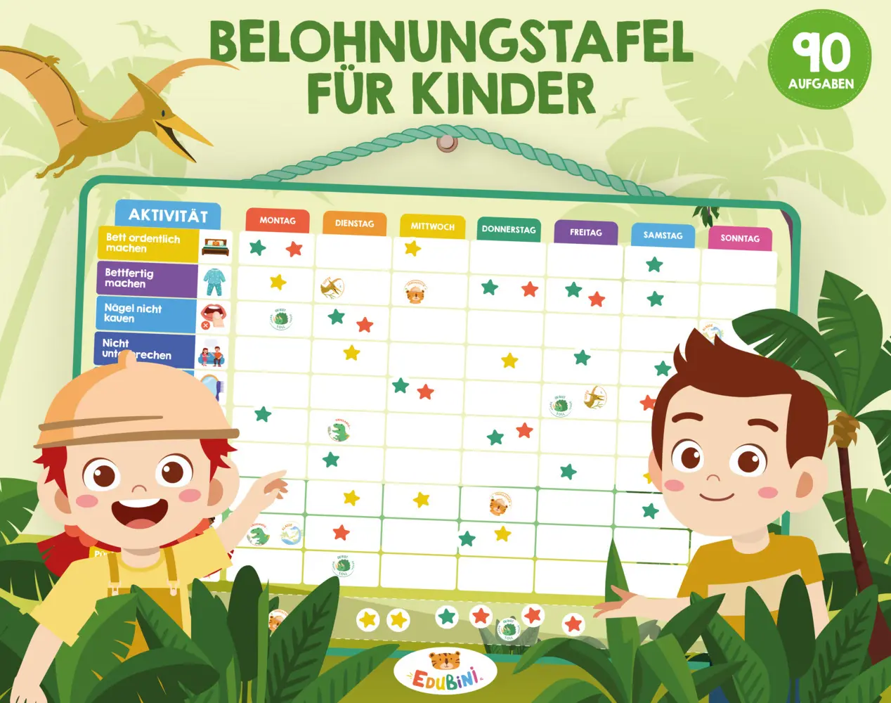 Bild: 4270004291582 | Belohnungstafel für Kinder: Dinosaurier Edition | Karton | 291582