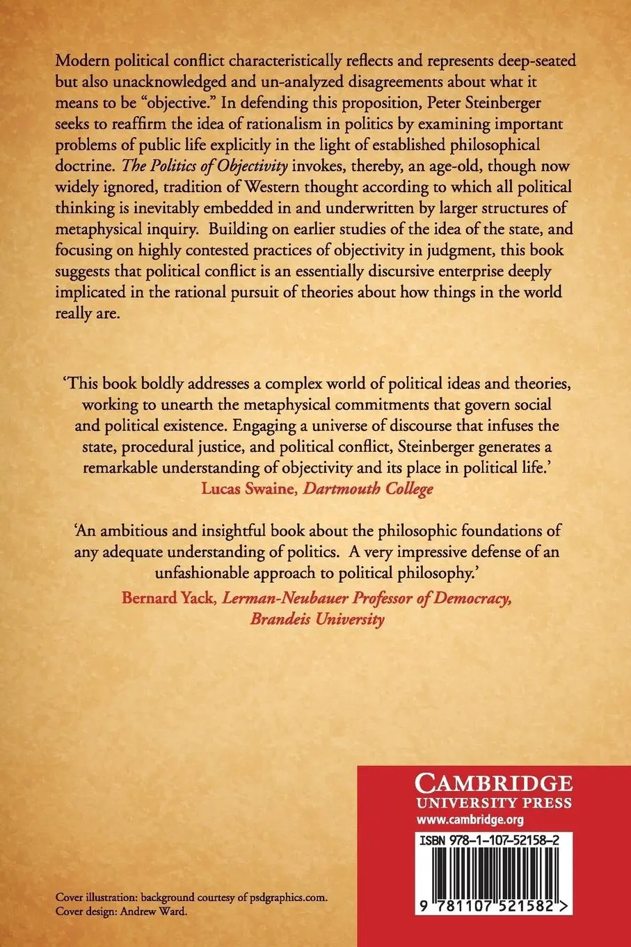 Rückseite: 9781107521582 | The Politics of Objectivity | Peter J. Steinberger | Taschenbuch