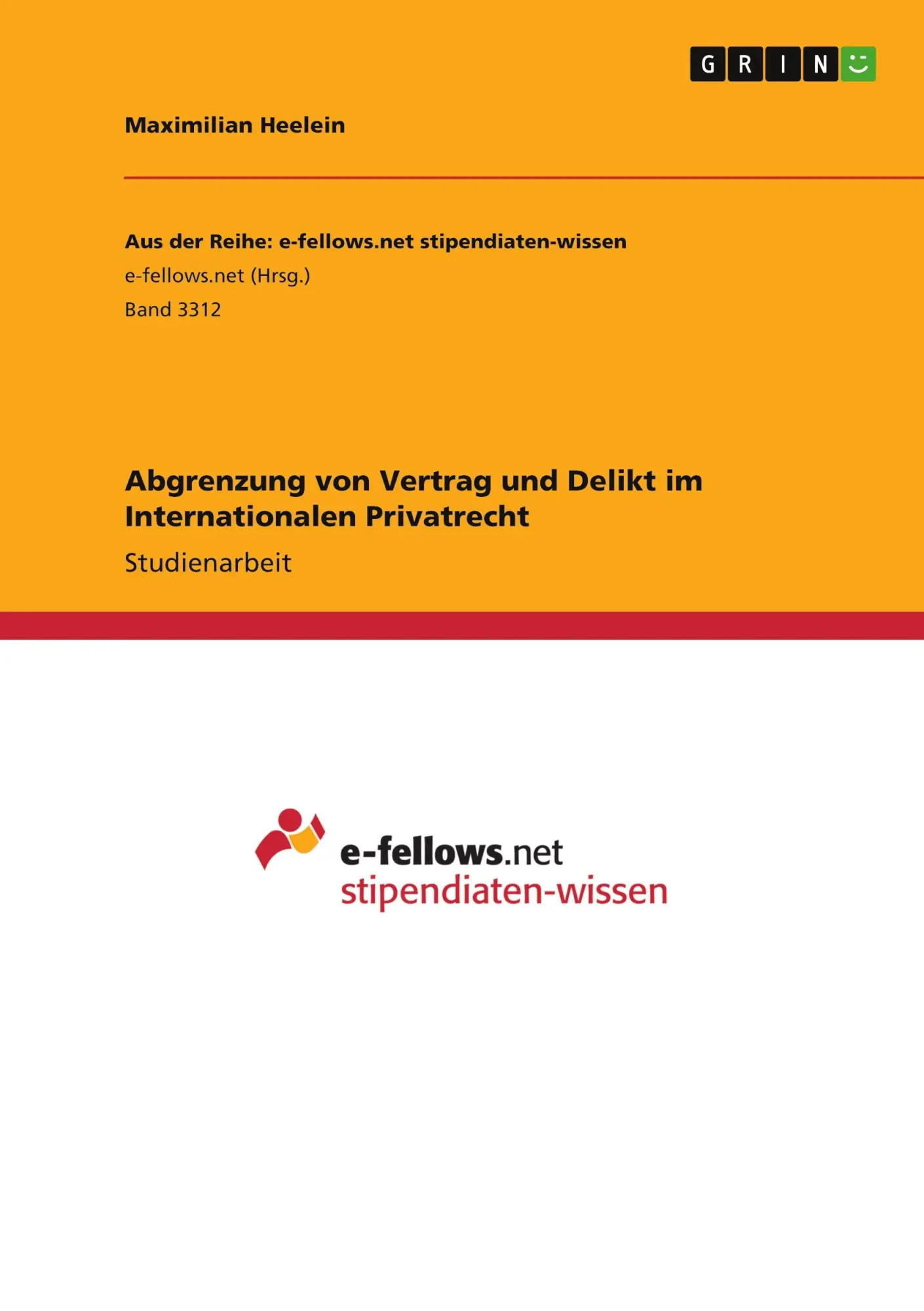 Cover: 9783346081582 | Abgrenzung von Vertrag und Delikt im Internationalen Privatrecht