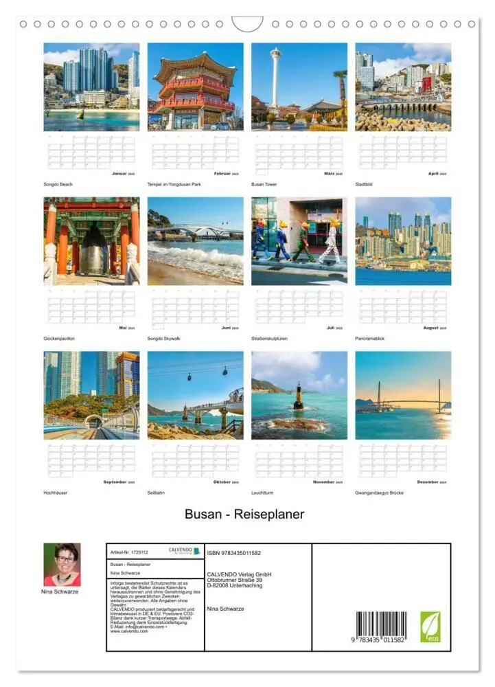 Bild: 9783435011582 | Busan - Reiseplaner (Wandkalender 2025 DIN A3 hoch), CALVENDO...