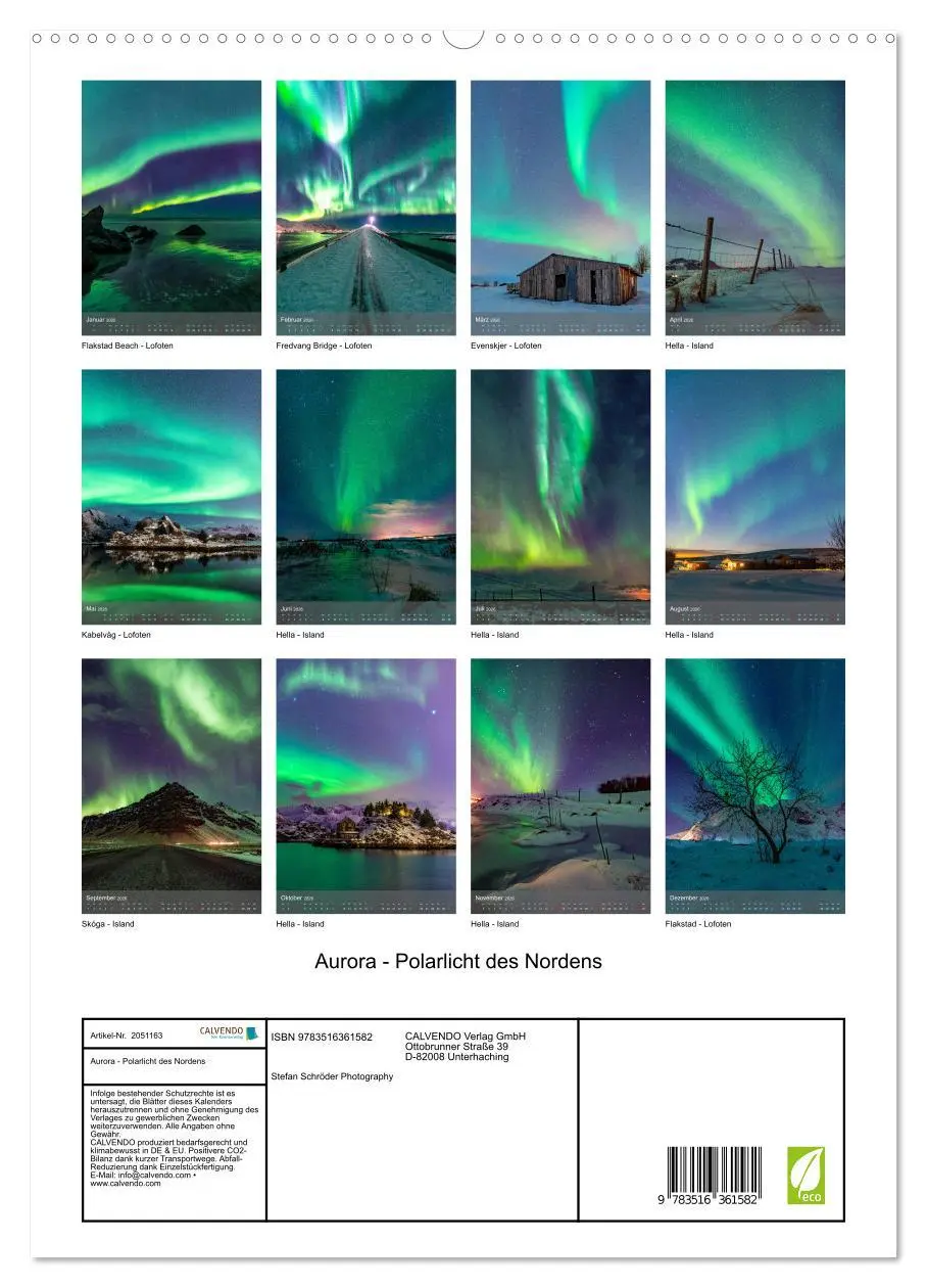 Bild: 9783516361582 | Aurora - Polarlicht des Nordens (hochwertiger Premium Wandkalender...