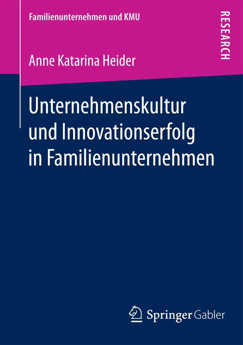 Cover: 9783658171582 | Unternehmenskultur und Innovationserfolg in Familienunternehmen | Buch