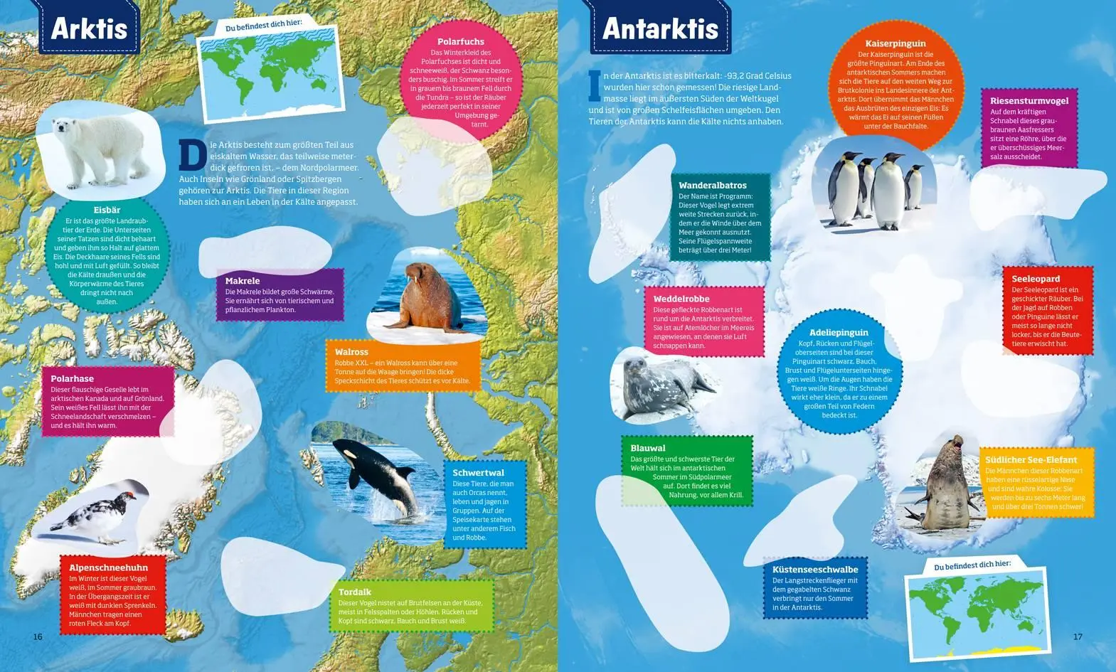Bild: 9783788621582 | WAS IST WAS Sticker-Atlas Tiere | Taschenbuch | 32 S. | Deutsch | 2017