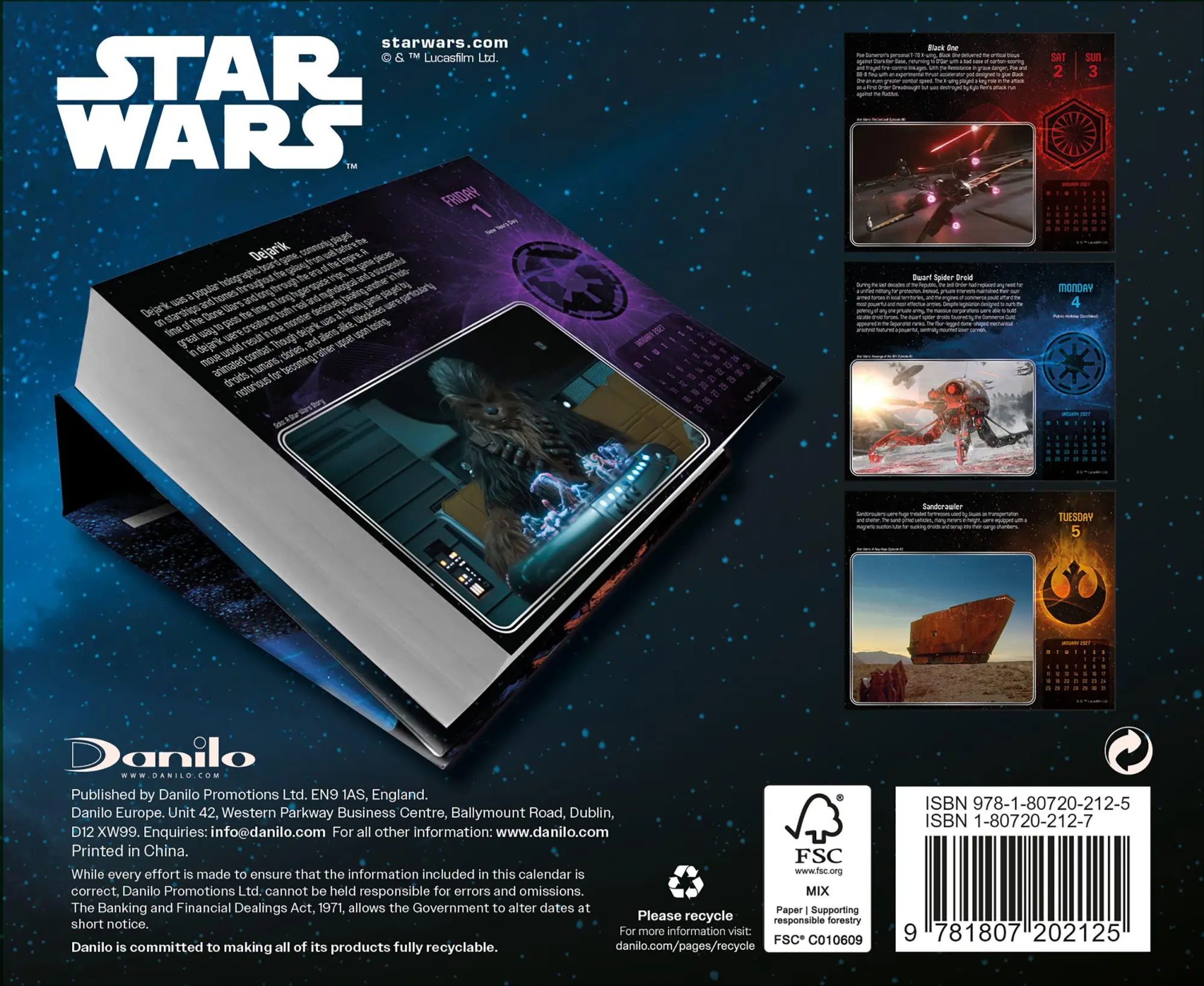 Bild: 9783803531582 | Star Wars 2027 | Original Danilo-Tagesabreißkalender [Kalendar] | Ltd