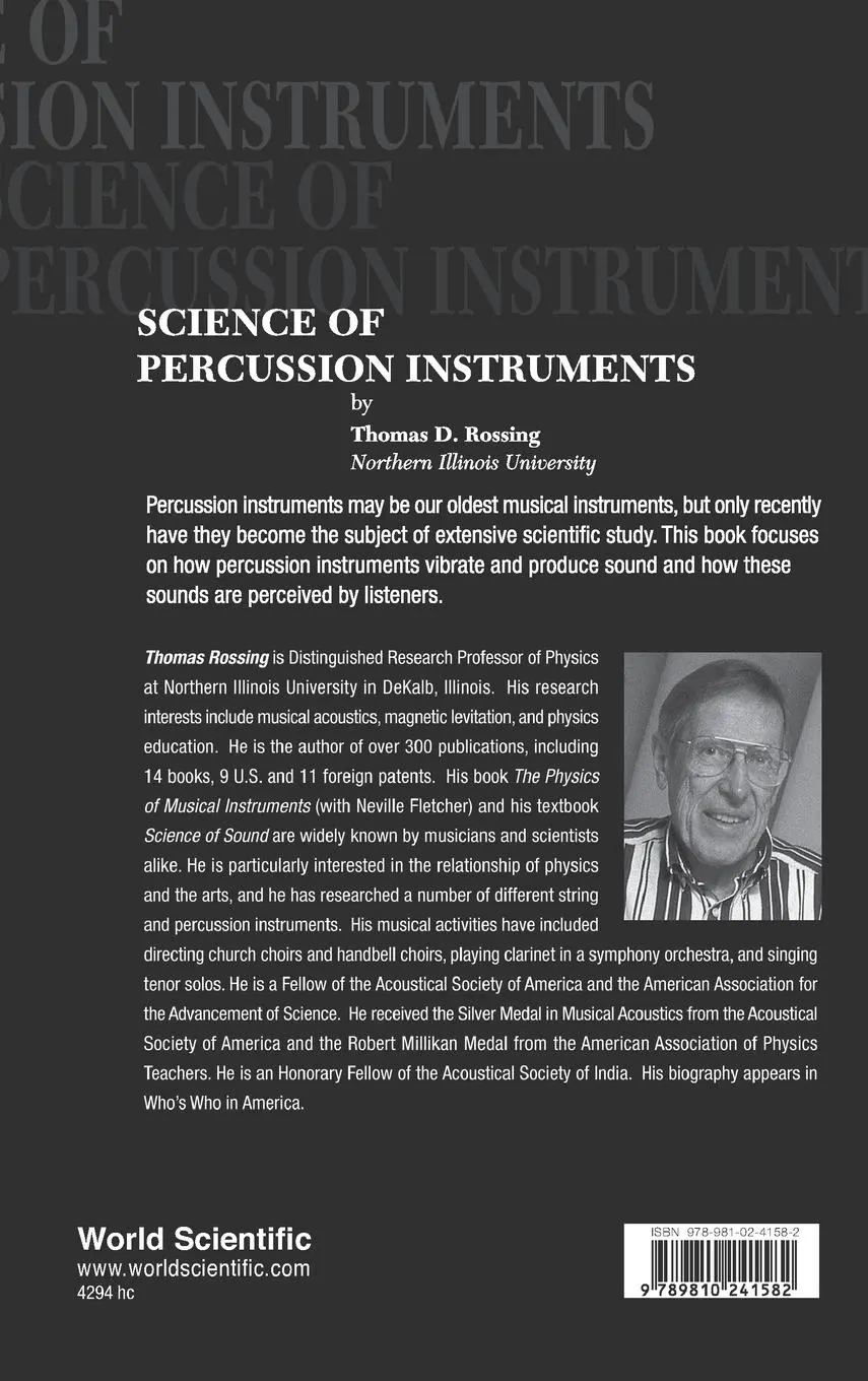 Rückseite: 9789810241582 | SCIENCE OF PERCUSSION INSTRUMENTS (V3) | Thomas D Rossing | Buch