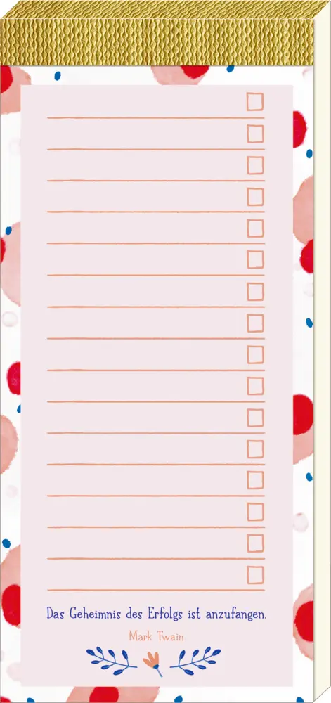 Bild: 4050003721682 | Notizblock - TO DO (Punkte und Muster) | Taschenbuch | 80 S. | Deutsch